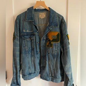 Men's Polo Ralph Lauren Tigers 1967 Tiger Trucker Denim Jacket